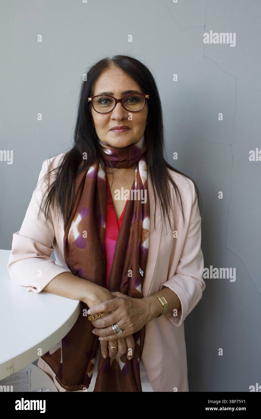 Porträt von Ananda Devi 17/05/2025 ©Basso Cannarsa/opale.Photo Stockfoto