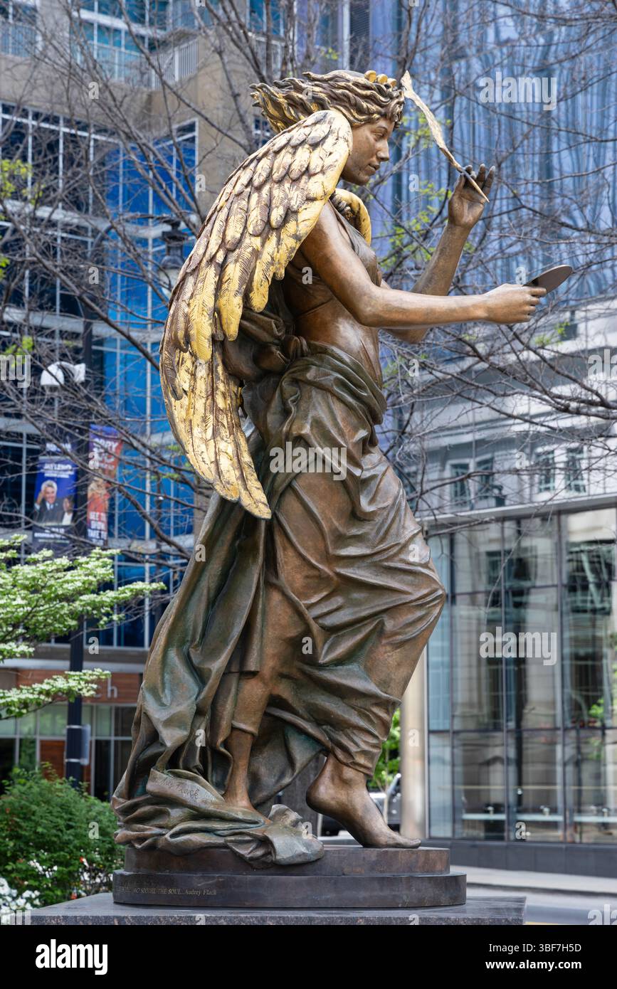 The Recording Angel vor der Schermerhorn Symphony Hall Nashville, Tennessee, USA Stockfoto