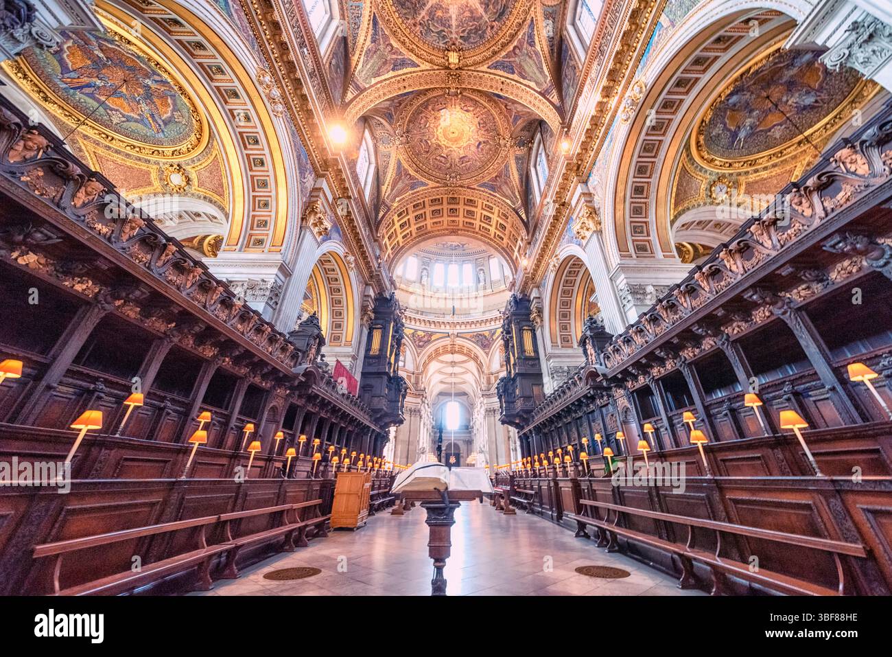 Das Innere der St. Paul Cathedral Stockfoto