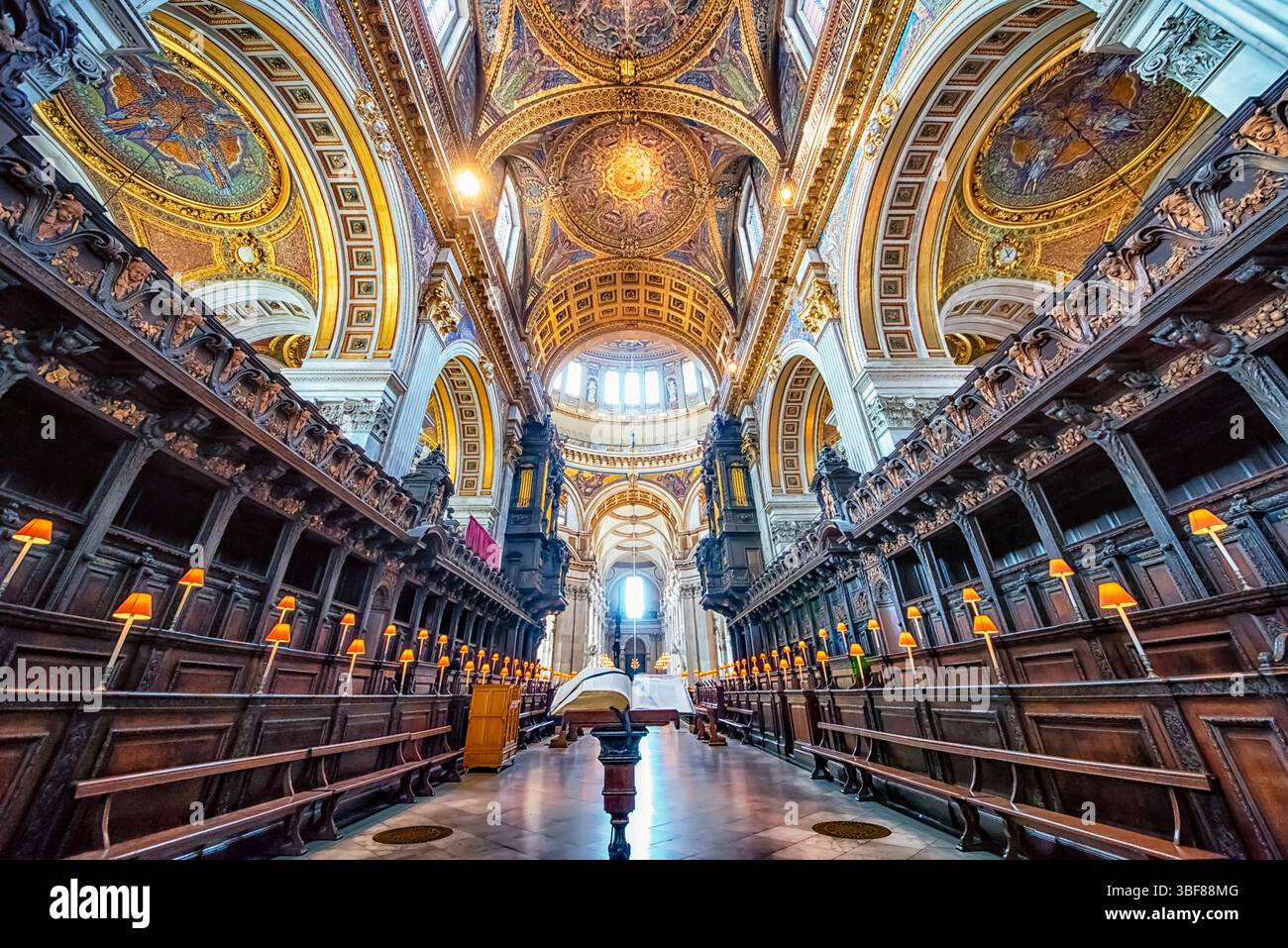 Das Innere der St. Paul Cathedral Stockfoto