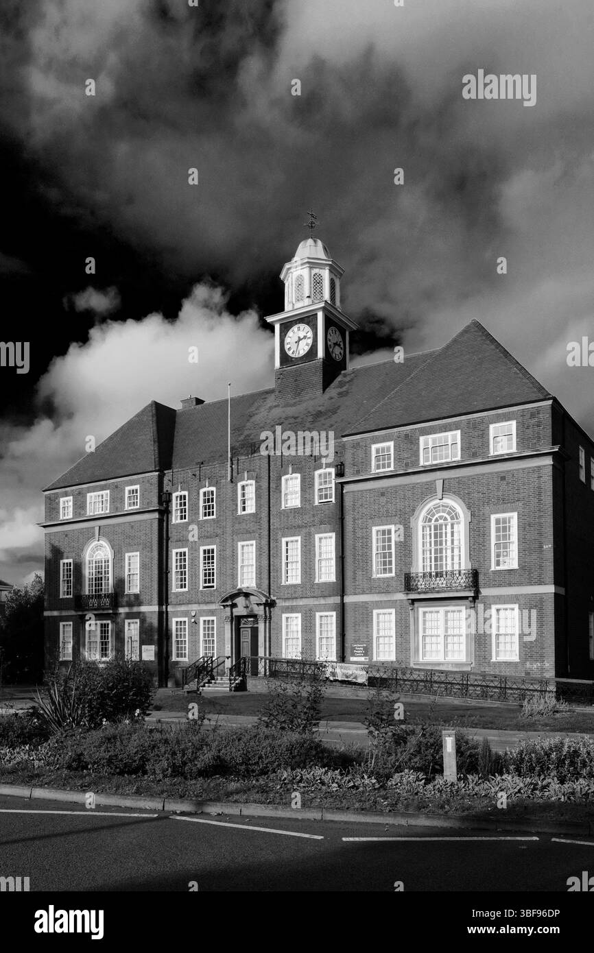 Letchworth Rathaus, Broadway Gärten, Letchworth Garden City, Hertfordshire, England, UK Stockfoto