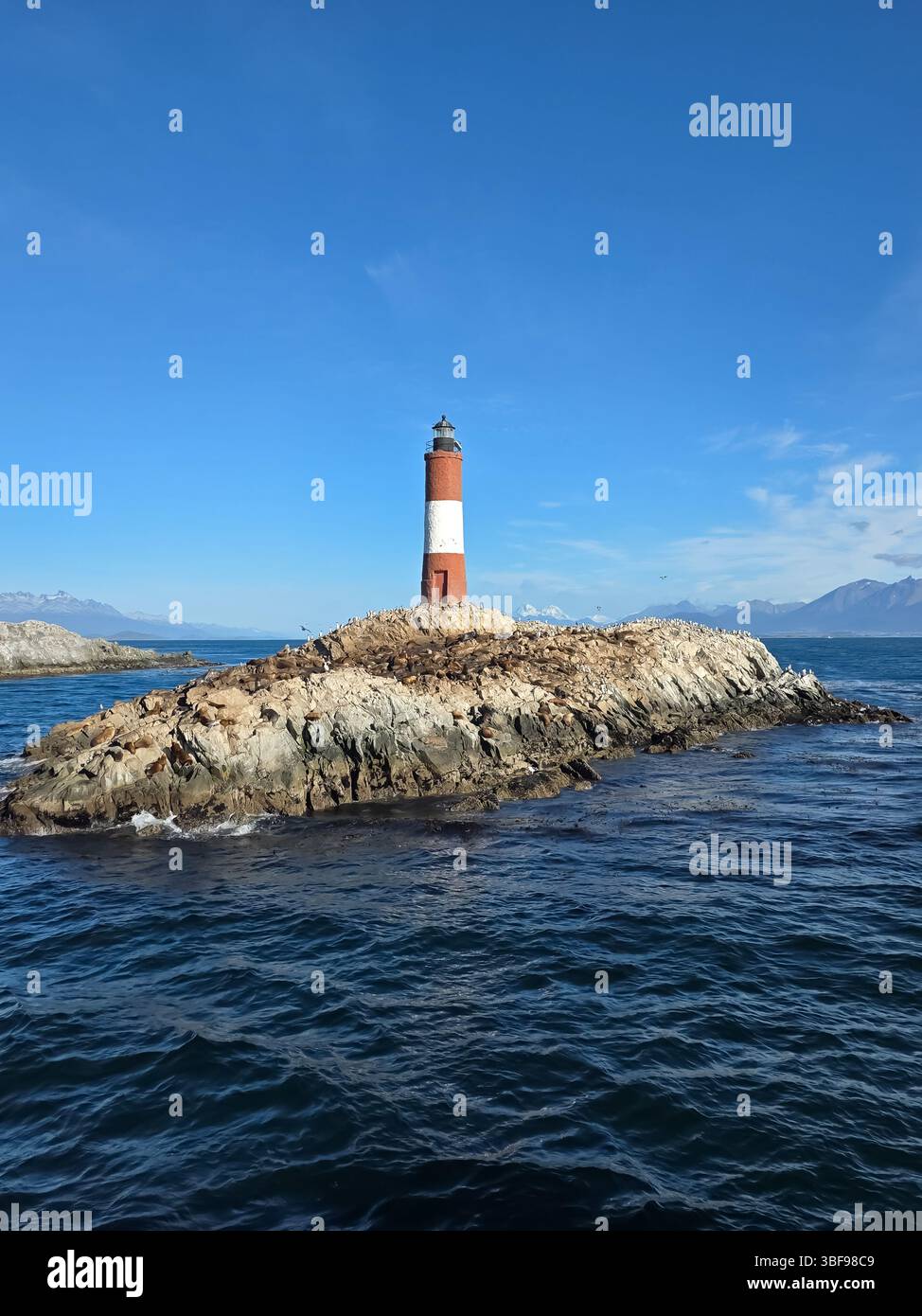 Leuchtturm Les Eclaireurs in Feuerland, Argentinien Stockfoto