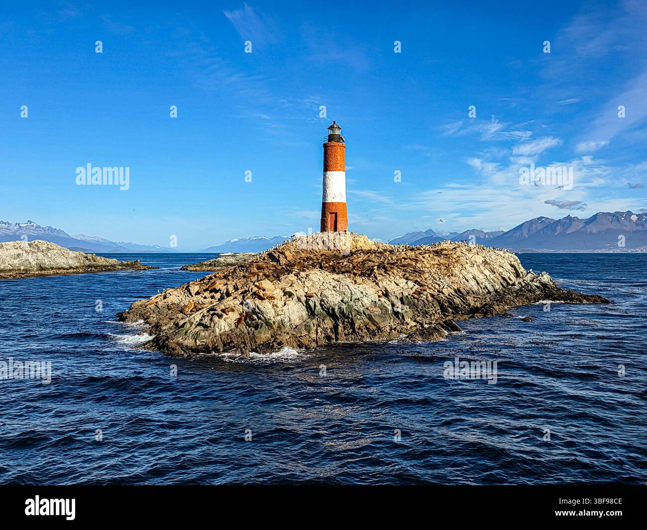 Leuchtturm Les Eclaireurs in Feuerland, Argentinien Stockfoto