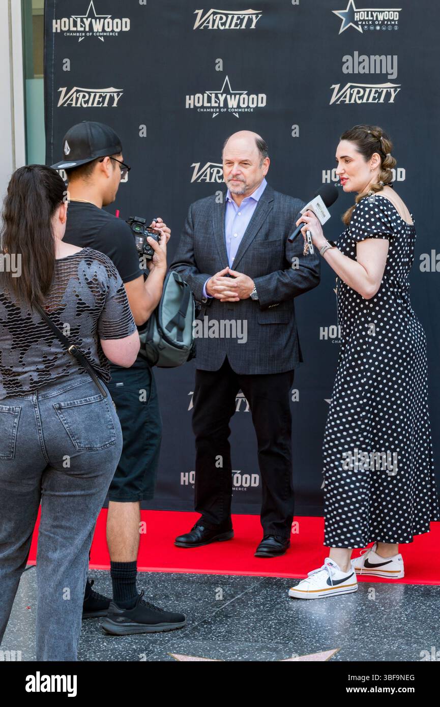 Jason Alexander bei Ricky Gervais Hollywood Walk of Fame Zeremonie. Ricky Gervais wurde mit dem 2.813. Stern auf dem Hollywood Walk of Fame auf Fr. Stockfoto