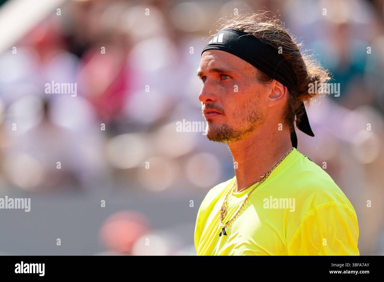 Paris, Frankreich. 31. Mai 2025. PARIS, FRANKREICH - MAI 31: Alexander Zverev von Deutschland während der French Open am 31. Mai 2025 in Roland Garros in Paris. (Foto von Marleen Fouchier/Orange Pictures) Credit: Orange Pics BV/Alamy Live News Stockfoto