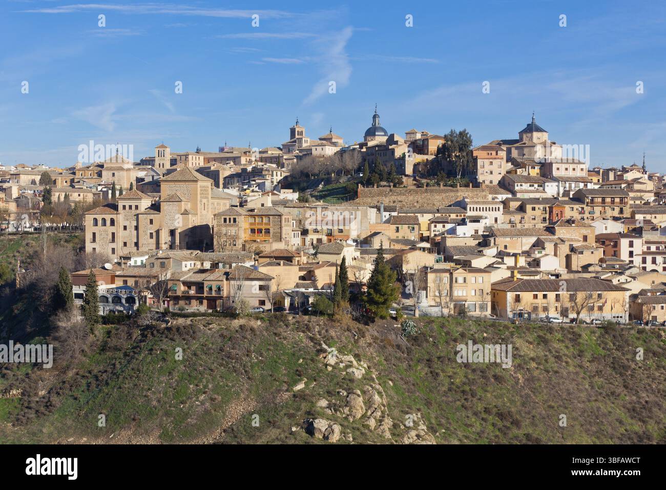 Blick auf die Altstadt Stadt Toledo, Spanien. Horizontalen Schuss Stockfoto
