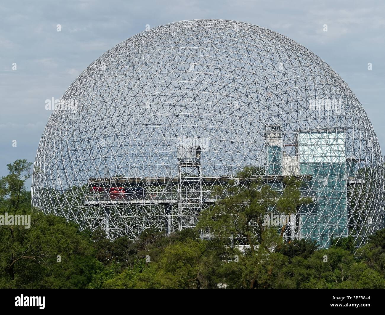 Die Biosphäre Montreal im Park Jean-Drapeau Stockfoto