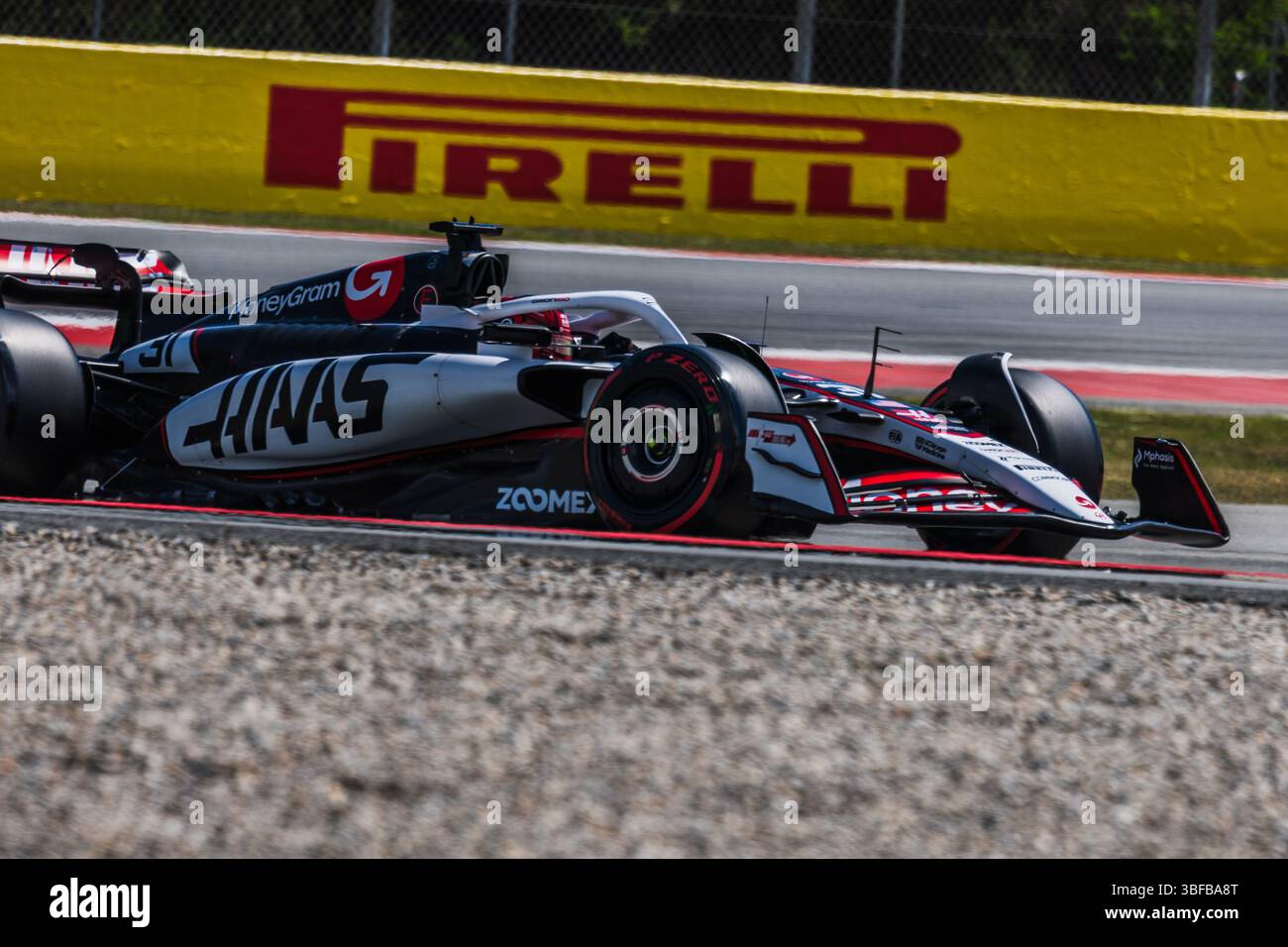Barcelona, Spanien. 31. Mai 2025. Esteban Ocon aus Frankreich und MoneyGram Haas F1 Team während des Qualifikationsspiels des Großen Preises von Spanien in der Formel 1. Quelle: SOPA Images Limited/Alamy Live News Stockfoto