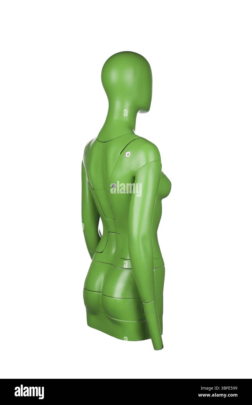 Schaufensterpuppe. Isoliert vor weißem Hintergrund Stockfoto