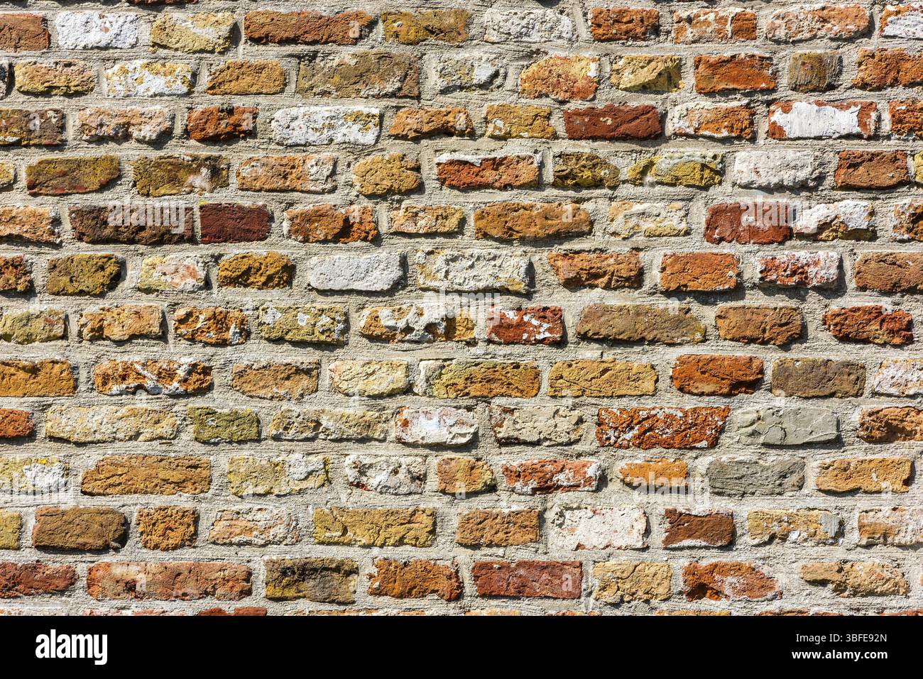 Rote Ziegel Wand Textur Hintergrund. Horizontalen Schuss Stockfoto