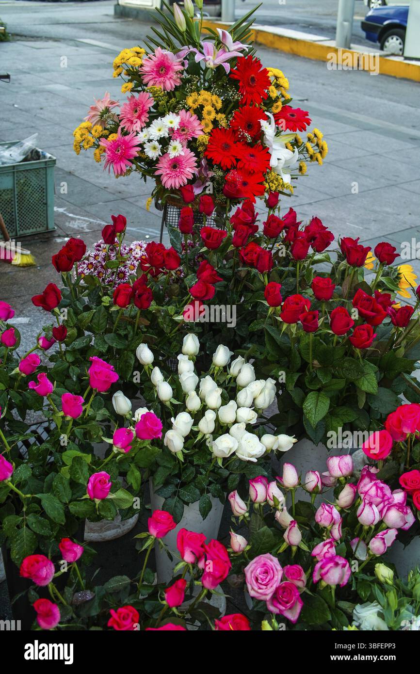 STRASSE DER FLORISTEN Stockfoto