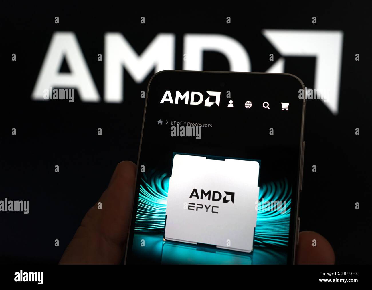 AMD – Hochleistungshalbleiter für die nächste Generation Stockfoto