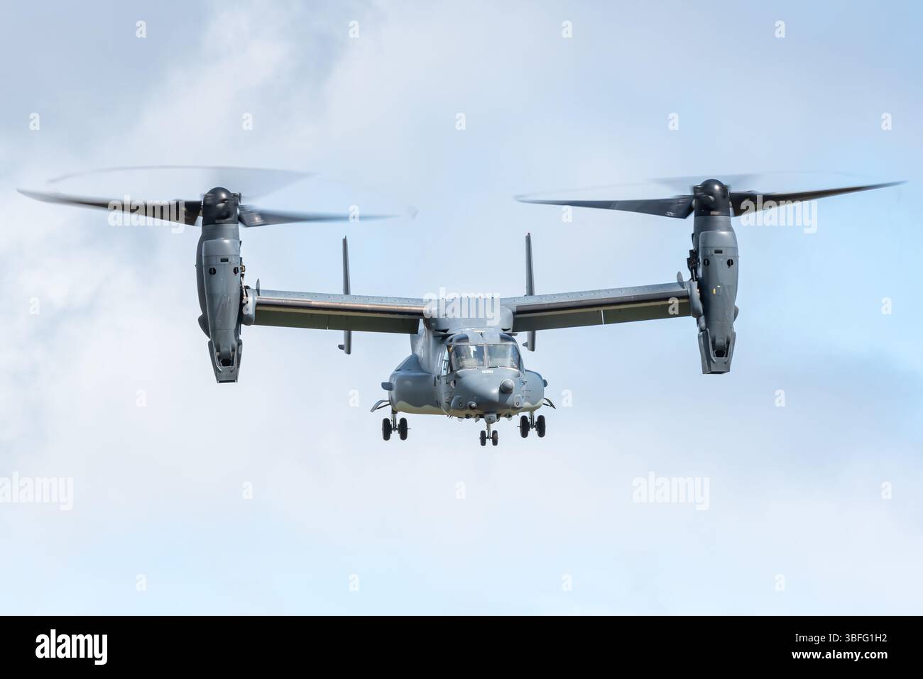 Ein Bell Boeing V-22 Osprey Tiltrotor Militärtransportflugzeug des US Special Operations Command. Stockfoto