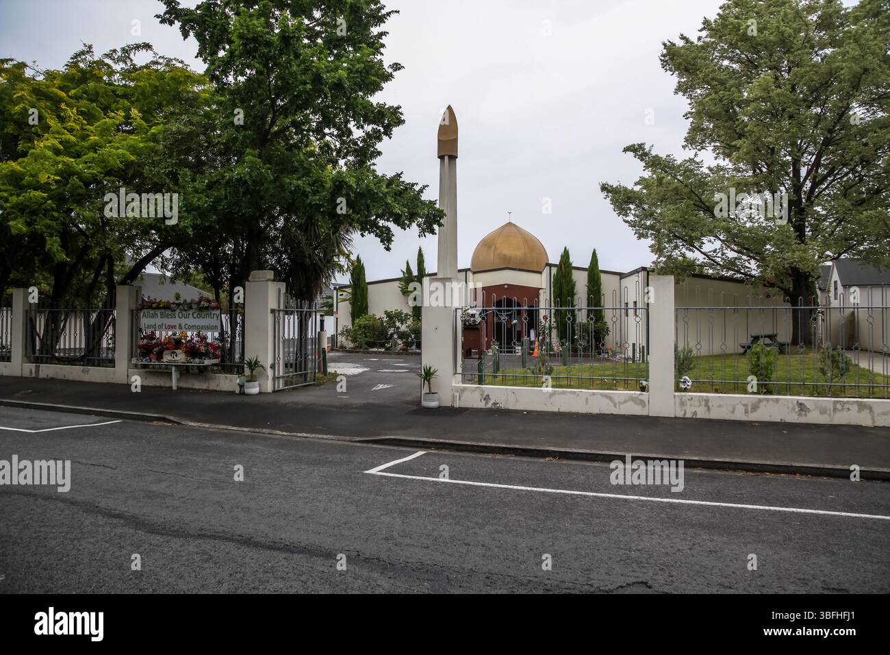Ein allgemeiner Blick auf Christchurch New Zealnd South Island. Stockfoto