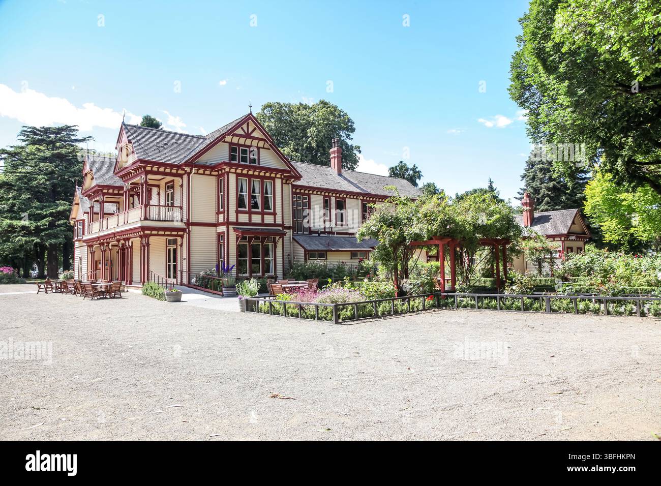 Ein allgemeiner Blick auf Christchurch New Zealnd South Island. Stockfoto