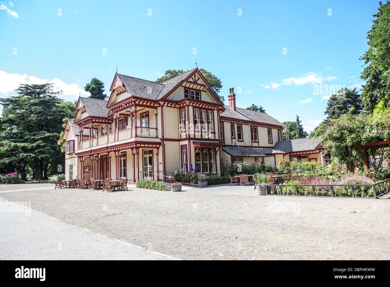 Ein allgemeiner Blick auf Christchurch New Zealnd South Island. Stockfoto