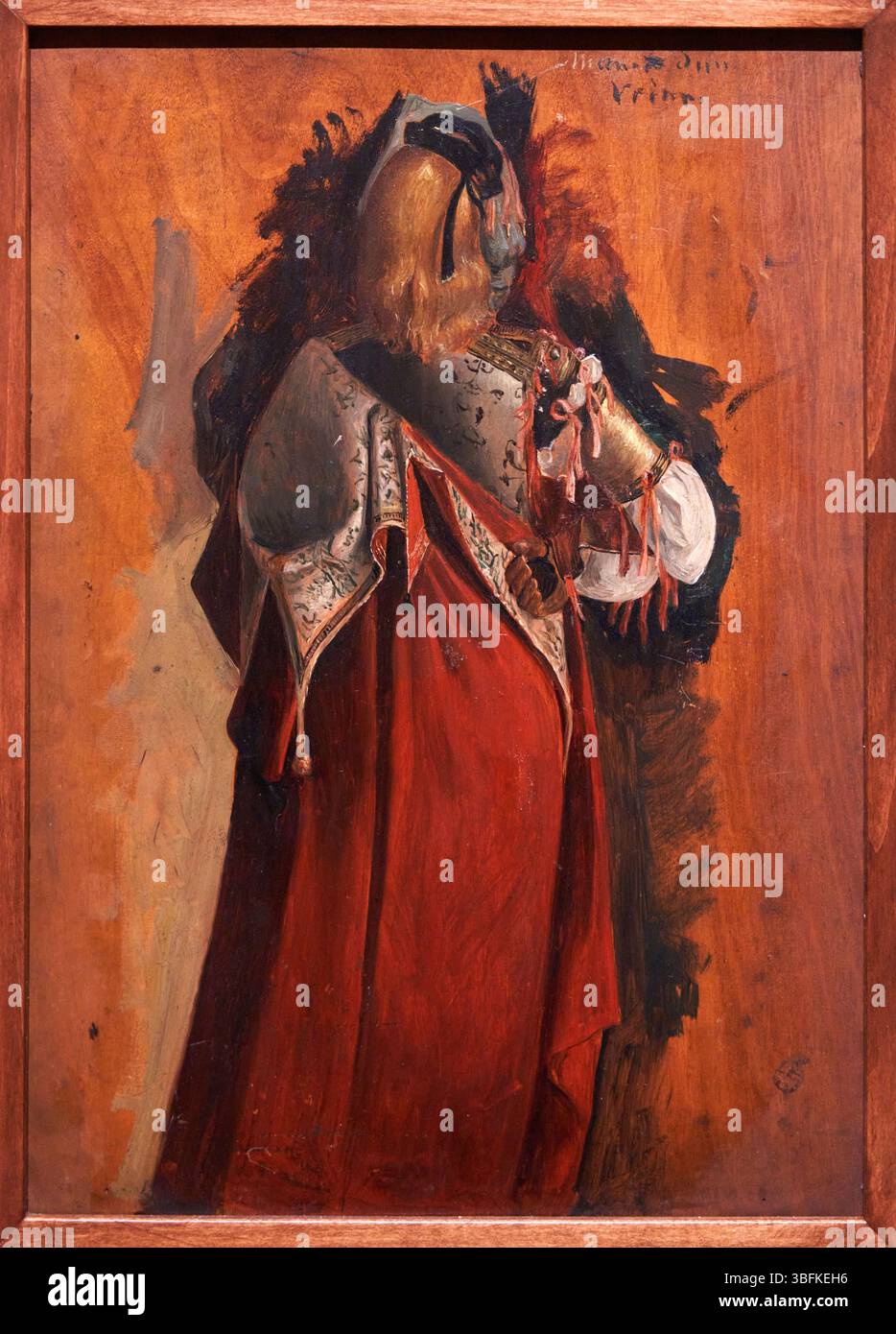 Serie von Sant'Orsola. Wunder des Kreuzreliefs an der Ponte di Rialto (oder die Heilung des Besessenen), Tempel an Bord, 1896, Mariano Fortuny y Madrazo (Granada, 1871-Venecia, 1949), Ausstellung Proust und die Künste, Thyssen-Bornemisza Nationalmuseum, Madrid, Spanien. Stockfoto