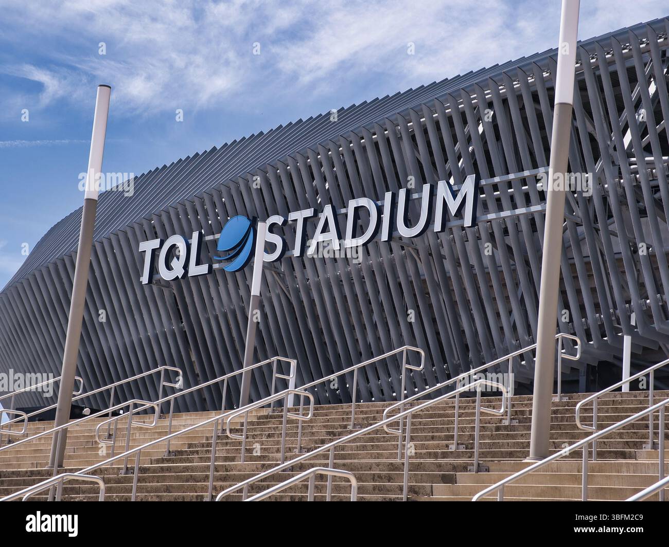 Das TQL Stadium ist ein Fußballstadion in Cincinnati, Ohio, USA. Es ist die Heimat des FC Cincinnati, einer Major League Soccer-Mannschaft (MLS) Stockfoto