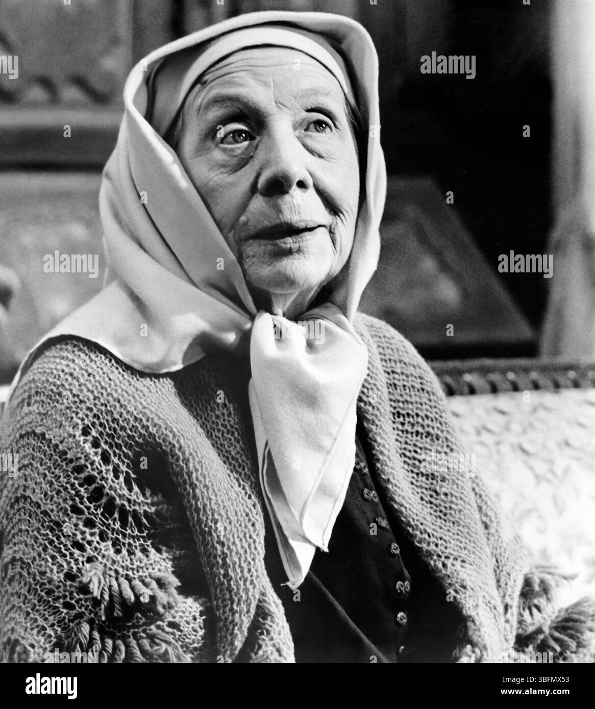 Dame Edith Evans, am Set des Films A Doll's House, Regie: Patrick Garland, Anglo-EMI Film Distributors, Paramount Pictures, 1973 Stockfoto