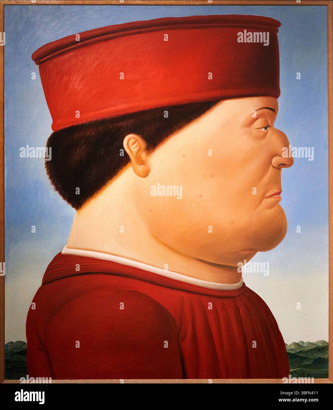 según Piero Della Francesca (Díptico), nach Piero Della Francesca (Diptychon), 1998, Öl auf Leinwand, Fernando Botero (1932-2023) Stockfoto