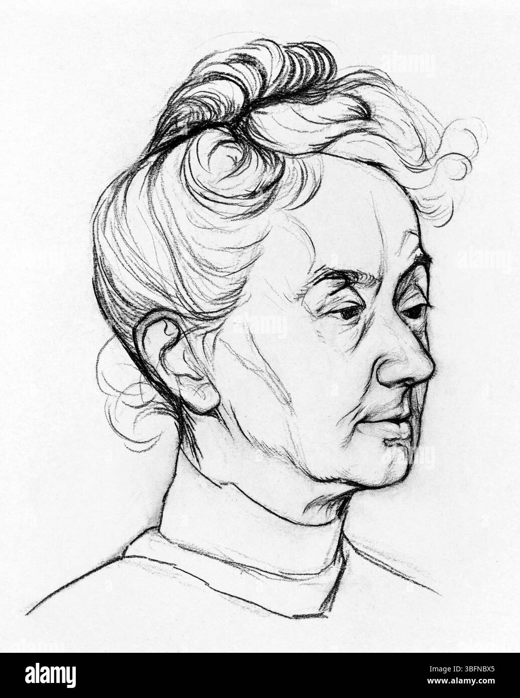 Porträt von Mrs. Corry Pabst von Julie de Graag – 1865 niederländisches Gemälde, öffentliches historisches Porträt Stockfoto