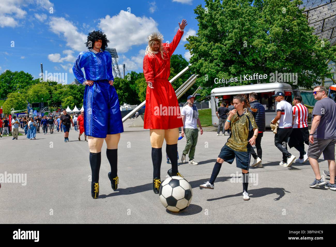 München, Deutschland. 31. Mai 2025. Vor dem Finale der UEFA Champions League 2025 zwischen Paris Saint-Germain und Inter in der Allianz Arena in München. Stockfoto