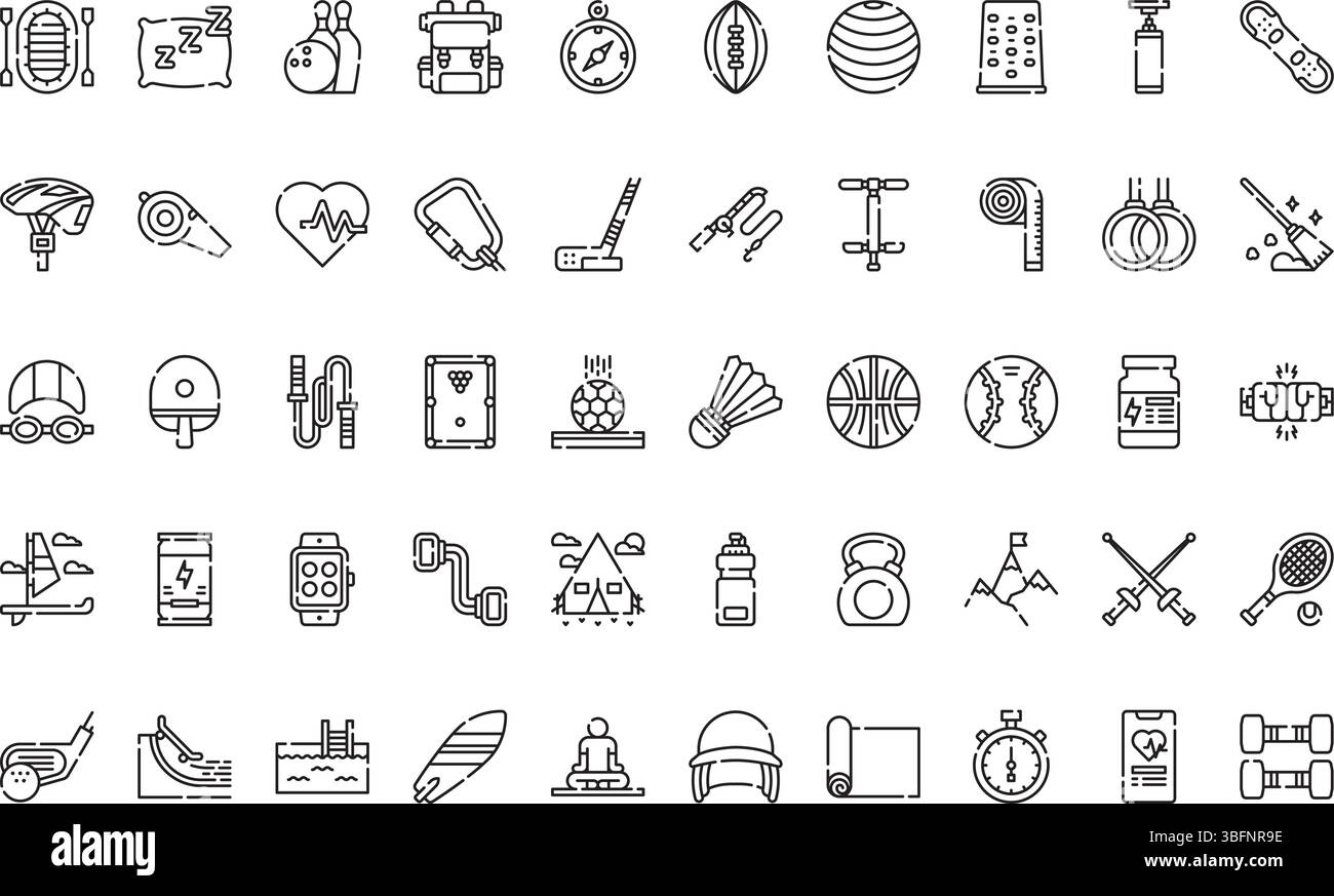 Symbole für aktiven Lifestyle Symbole einfaches Vektorsymbol. Illustration Symbol Design Vorlage für Web Mobile UI Element. Stock Vektor