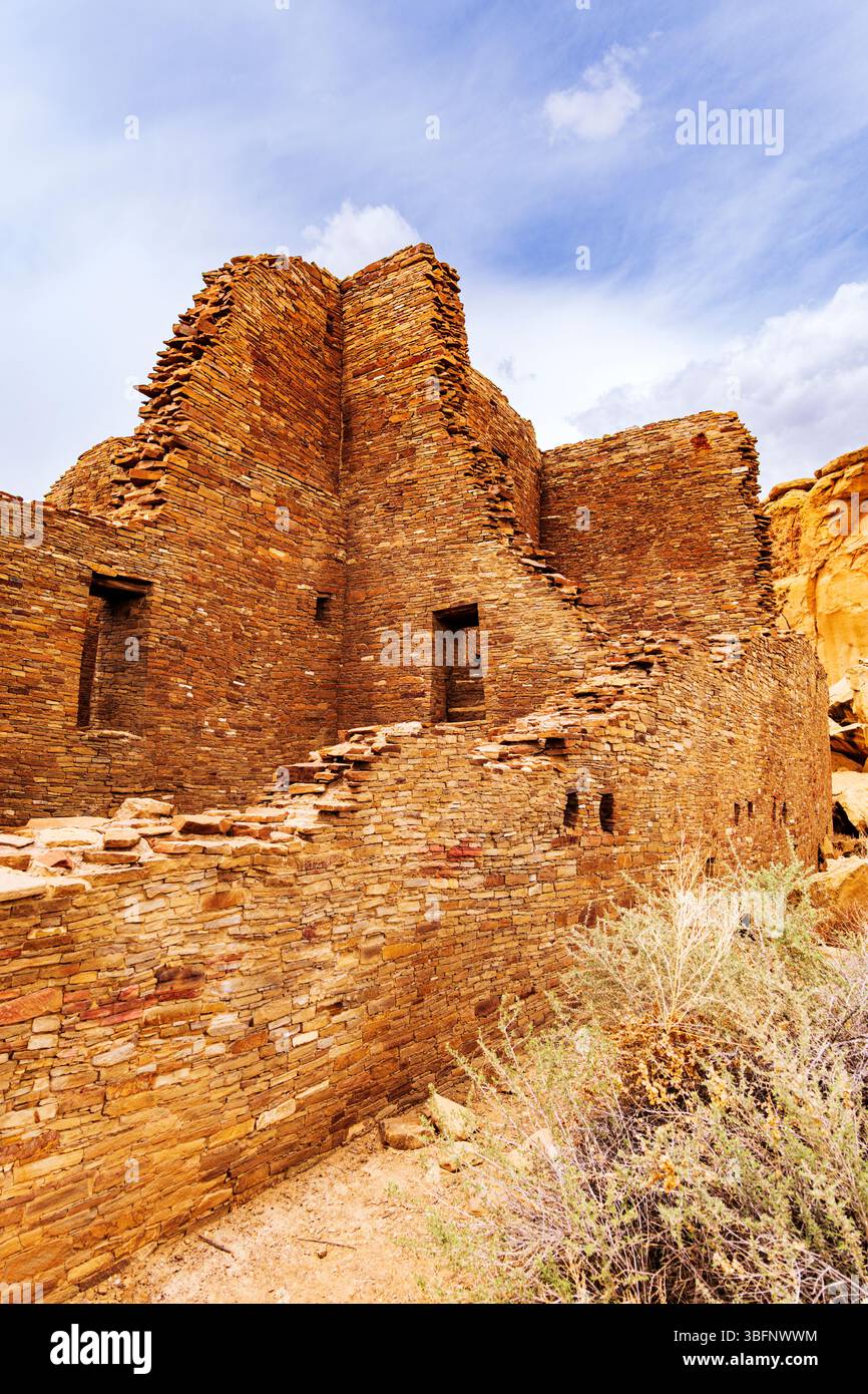 Pueblo Bonito; Chaco Culture National Historical Park; New Mexico; USA Stockfoto