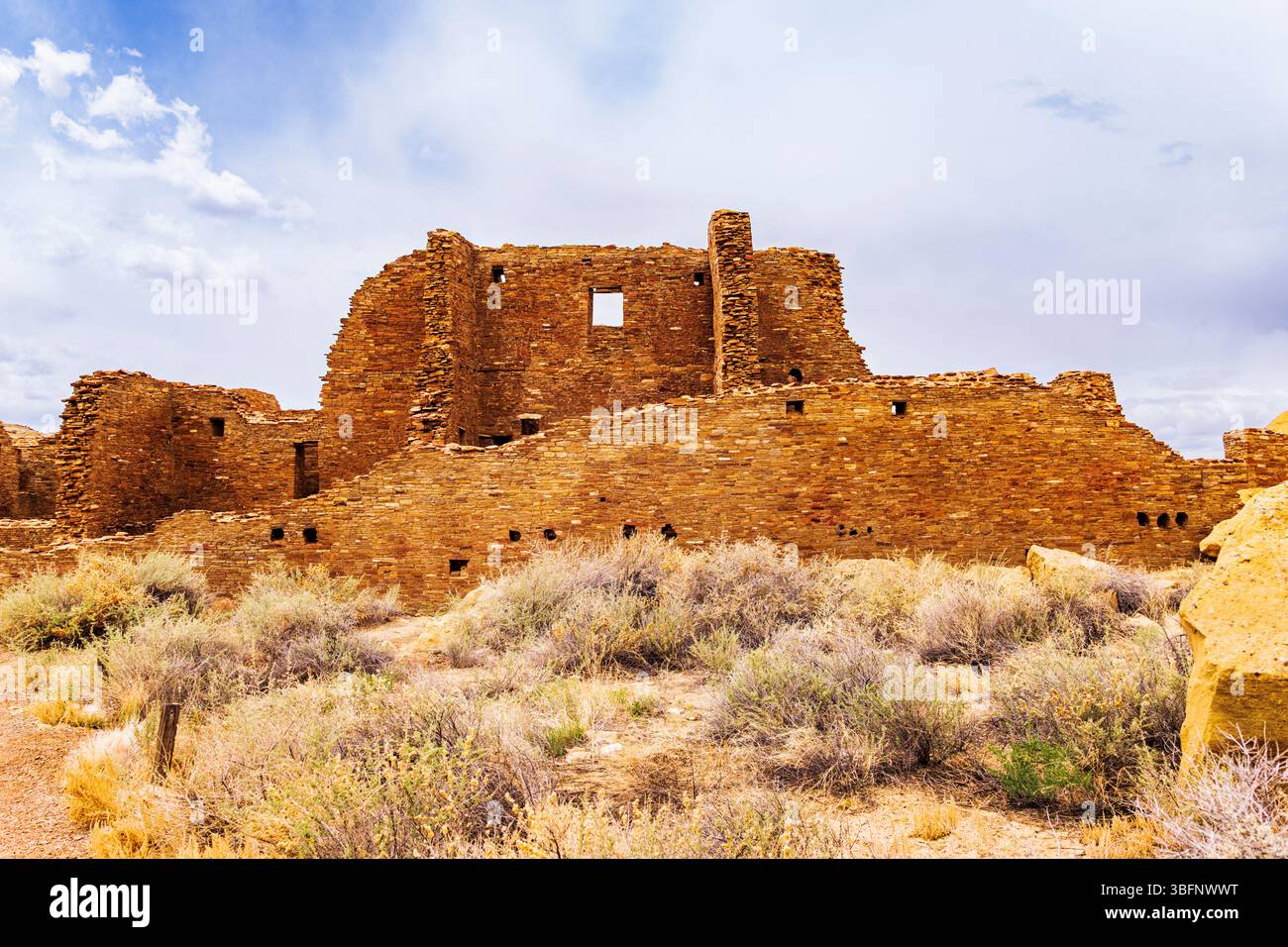 Pueblo Bonito; Chaco Culture National Historical Park; New Mexico; USA Stockfoto
