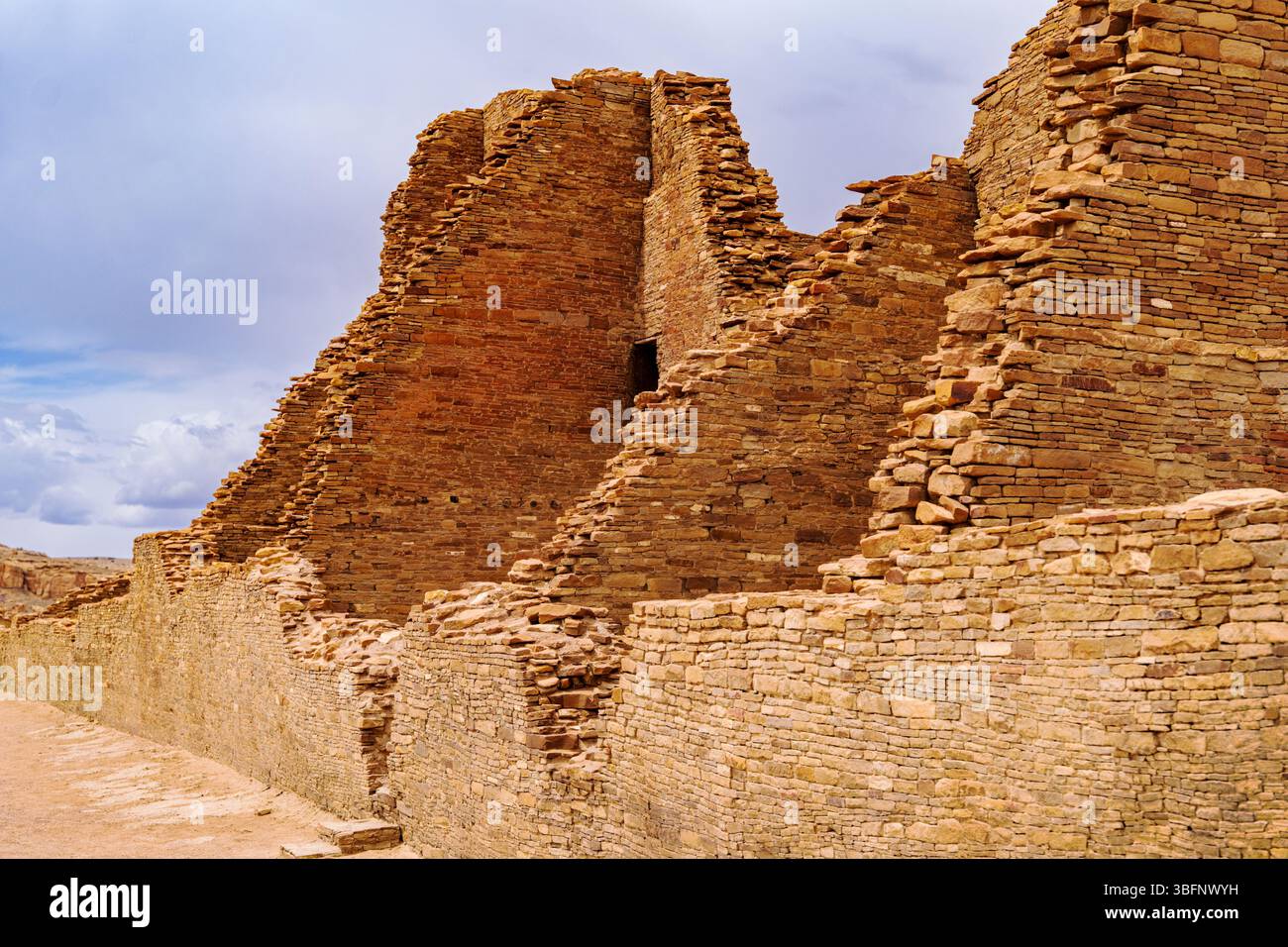 Pueblo Bonito; Chaco Culture National Historical Park; New Mexico; USA Stockfoto