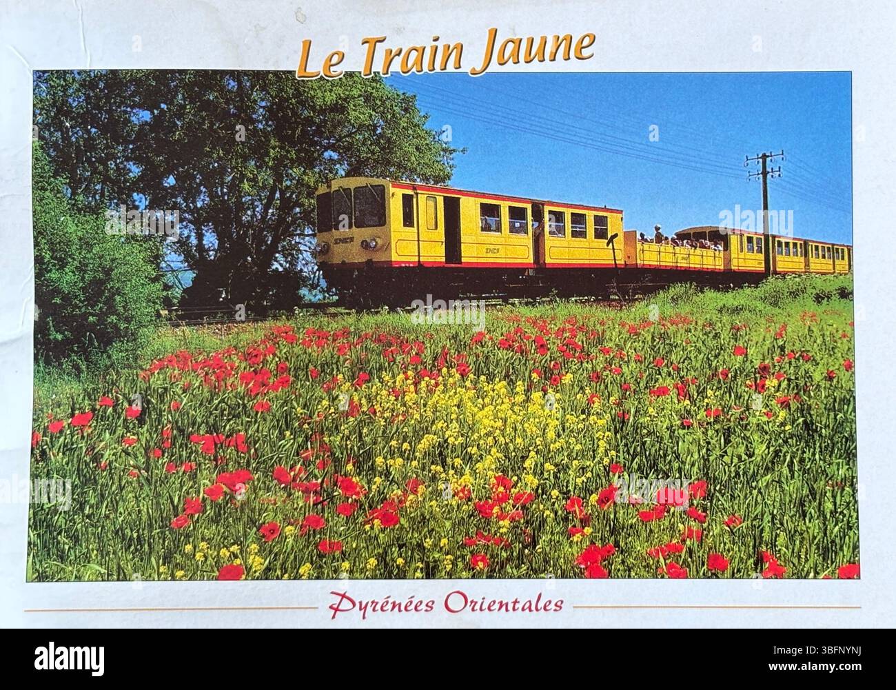 Vintage-farbige Urlaubspostkarte mit klassischen Reisebildern, hellen Tönen und nostalgischem Charme aus einem Urlaubsziel aus der Mitte des 20. Jahrhunderts. Stockfoto