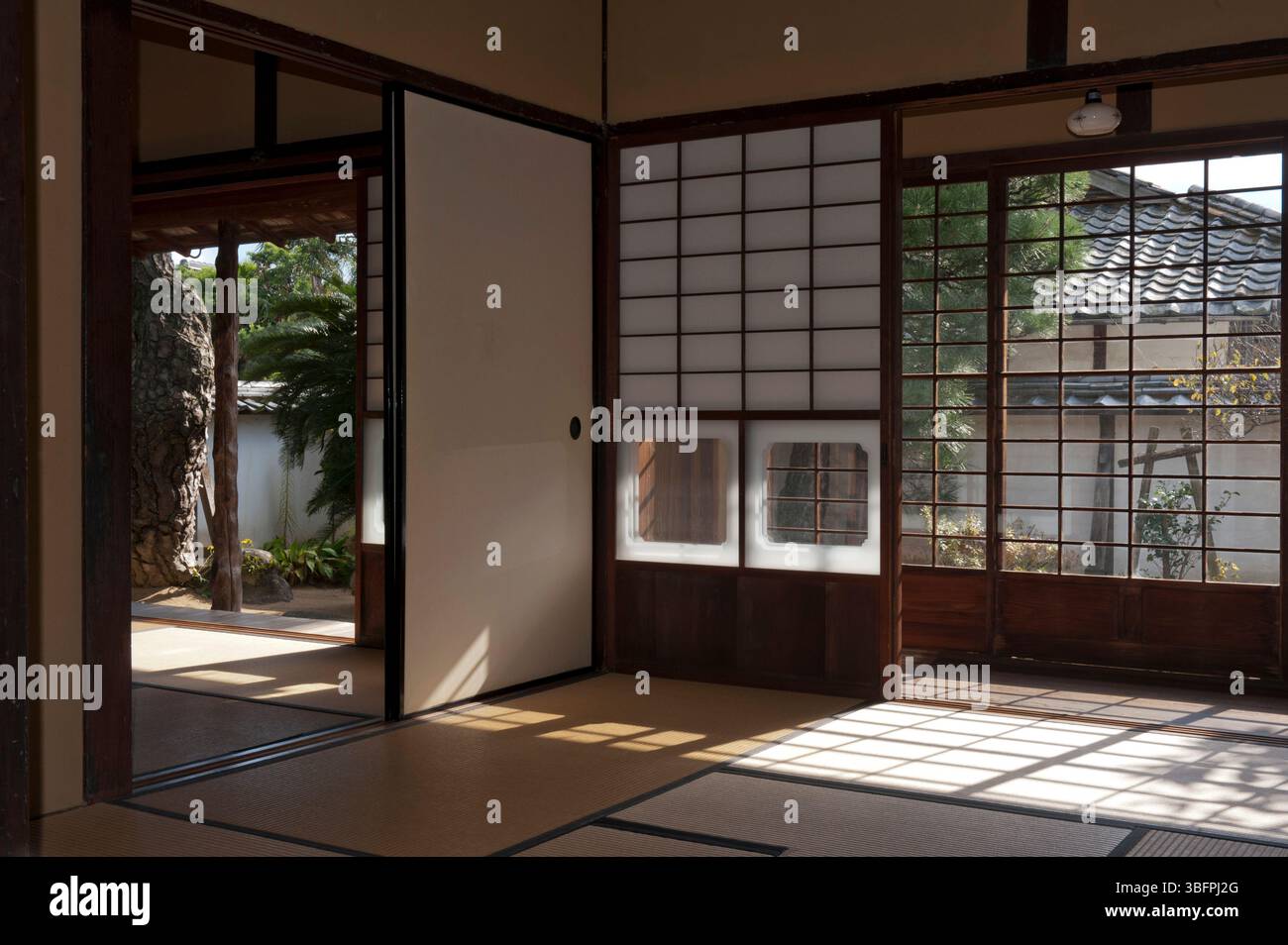 Ehemalige Residenz von Kido Takayoshi, japanischem Staatsmann, Samurai und Shishi, einem der drei großen Adligen, die die Meiji-Restauration leiteten, Hagi, Japan. Stockfoto