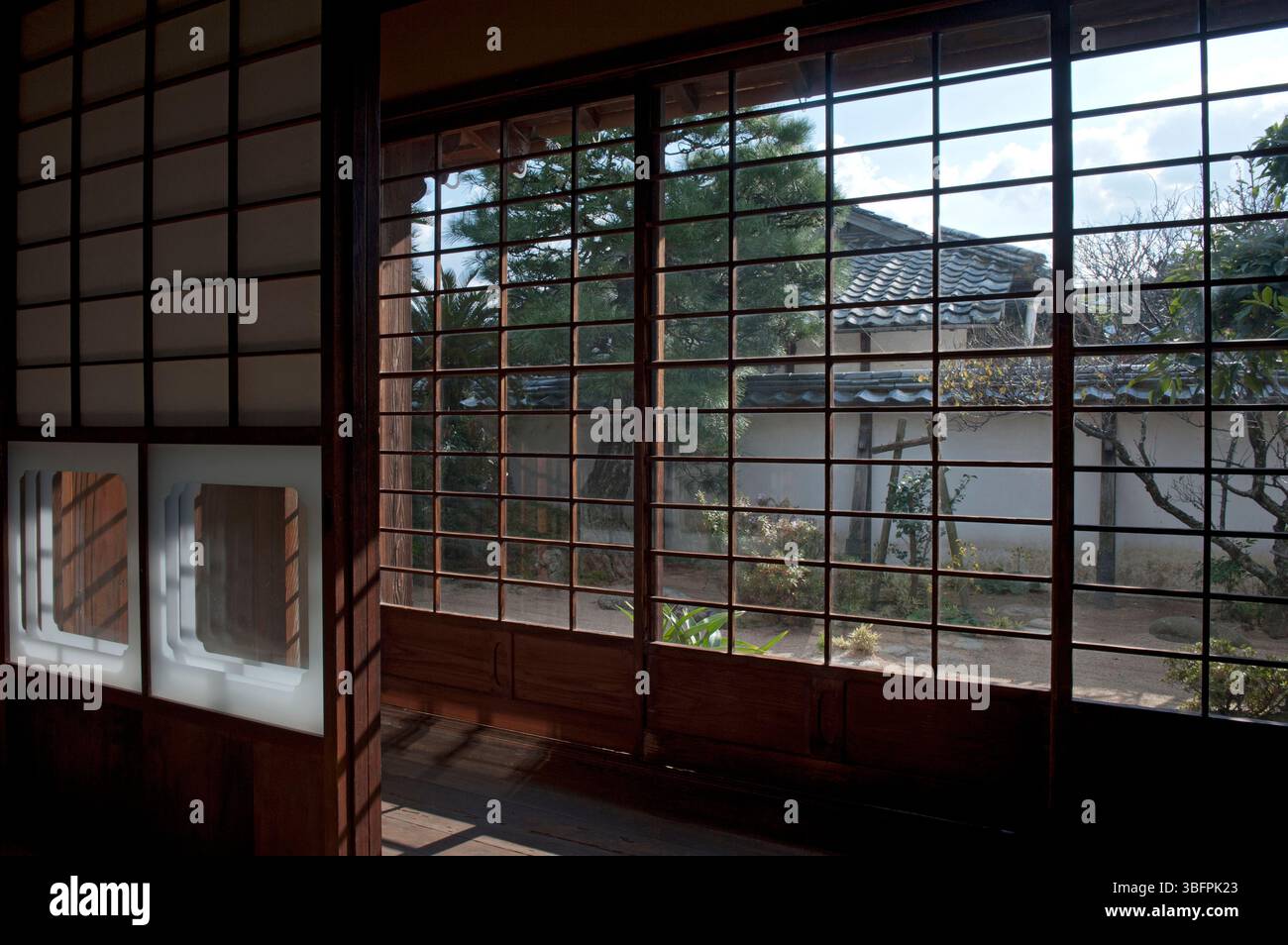 Ehemalige Residenz von Kido Takayoshi, japanischem Staatsmann, Samurai und Shishi, einem der drei großen Adligen, die die Meiji-Restauration leiteten, Hagi, Japan. Stockfoto