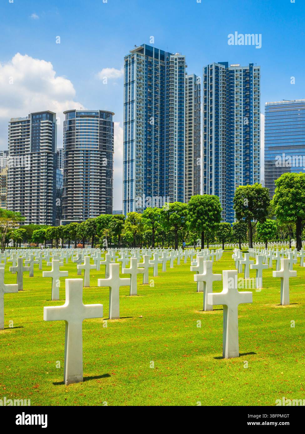 Amerikanischer Friedhof und Gedenkstätte in Manila, Philippinen Stockfoto
