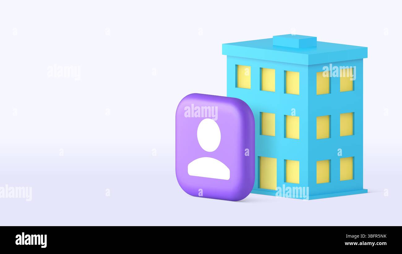 Persönliche Anschrift Kontaktperson Identifikation Kopierraum Banner Vorlage. Person Wohnort Kartographie GPS-Informationen Real Estate ag Stock Vektor