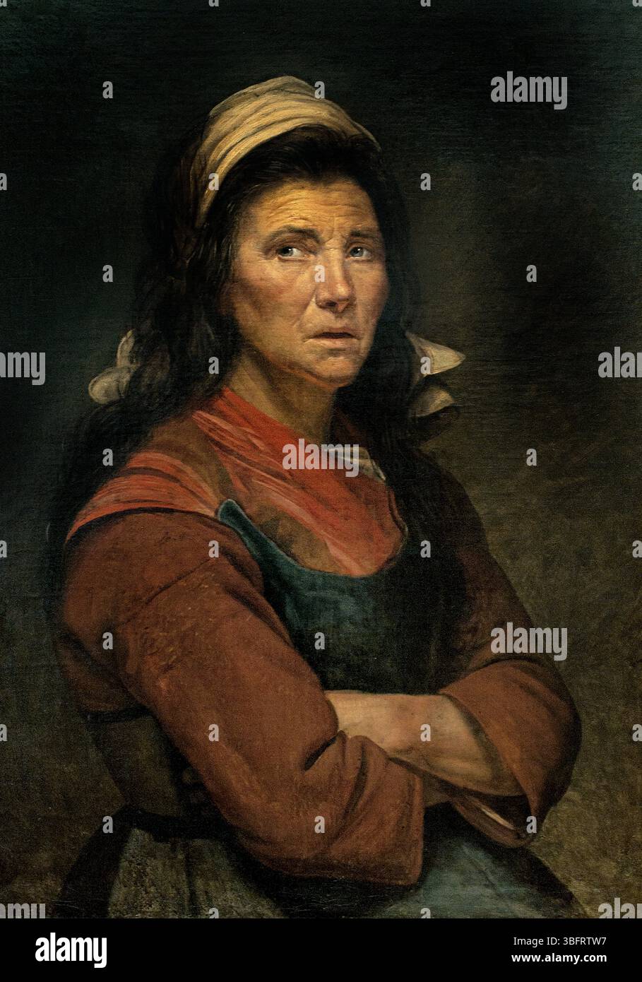 Porträt der Frau ( die Maraichere ) 18. Jahrhundert Paris, Louvre, Frankreich, Französisch Stockfoto