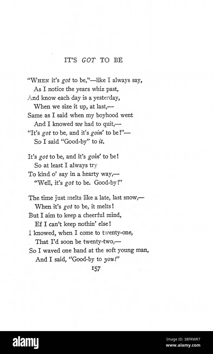 Dieses 1907 erschienene literarische Werk „Morning“ enthält poetische Texte, die sich auf das frühe Tageslicht und emotionale Reflexion konzentrieren und durch deskriptive Bilder vermittelt werden. Stockfoto