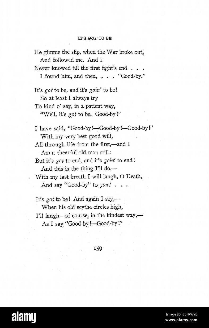 Diese Seite zeigt eine Abbildung mit dem Titel „Morgen“, die die frühen Stunden des Tages in künstlerischer oder fotografischer Form festlegt. Es veranschaulicht die Atmosphäre und die natürlichen Elemente, die mit der Morgenzeit verbunden sind. Stockfoto