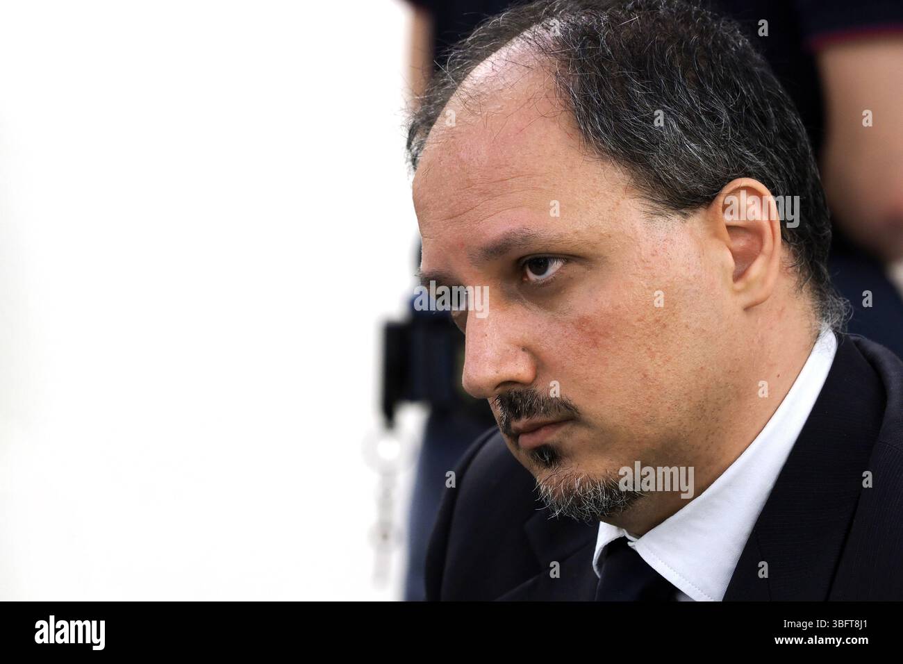 Bologna, Italien. Juni 2025. Bologna, Italia - Cronaca - 3 Giugno 2025 - conferenza stampa per omicidio coppia Gombi e Monaldi e arresto presunto omicida Maffia - NELLA FOTO Dott. Guglielmo Battisti Dirigente Squadra Mobile - (Foto Michele Nucci/LaPresse) News - Bologna, Italien - 03. Juni 2025 - Pressekonferenz zum Mord an dem schwulen Paar Gombi und Monaldi und zur Festnahme des mutmaßlichen Maffia-Mörders - (Foto Michele Nucci/LaPresse) Credit: LaPresse/Alamy Live News Stockfoto