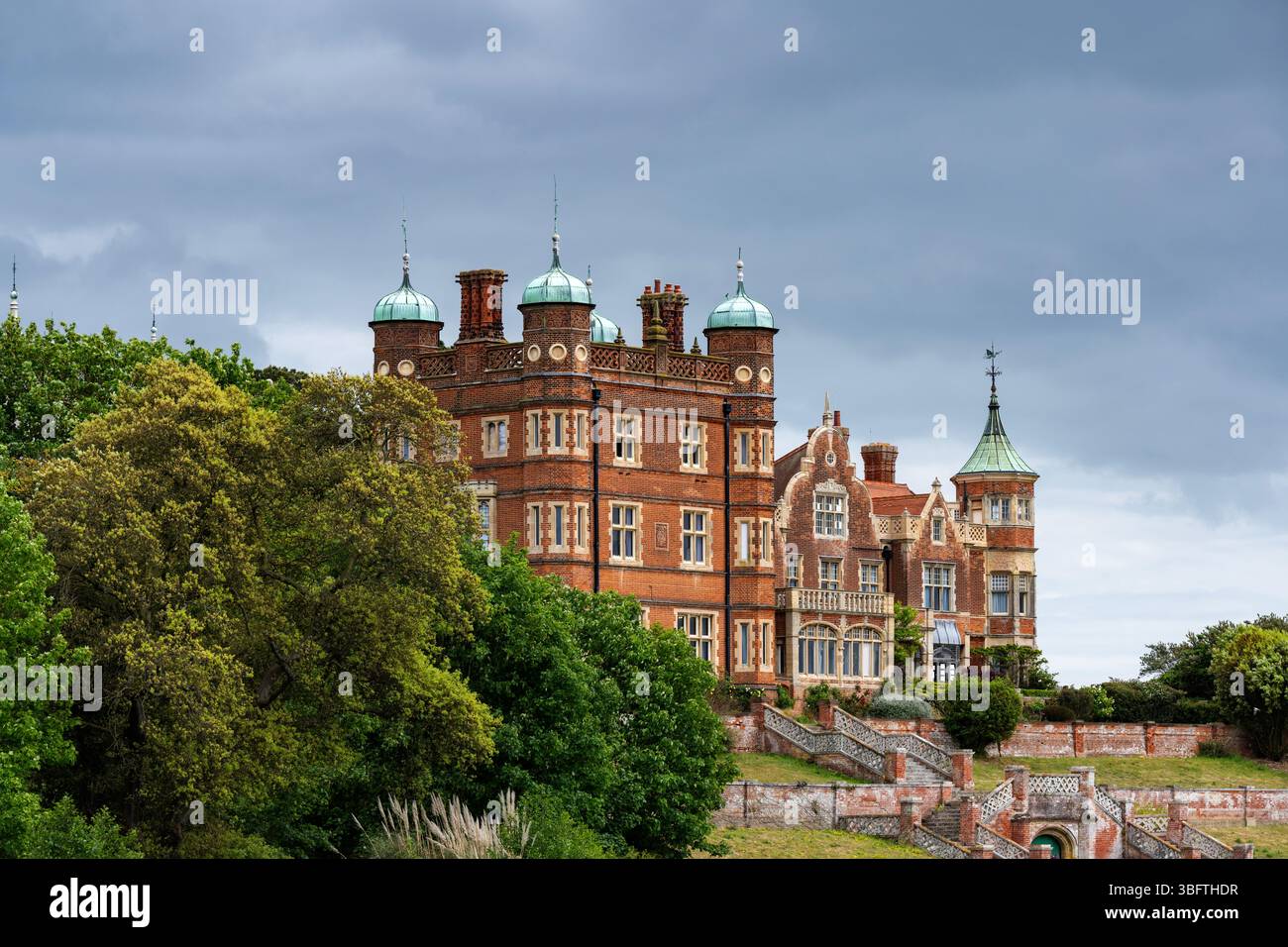 Bawdsey Manor, wo 1937 Radar entwickelt und später rechtzeitig für die Schlacht von Großbritannien 1940 eingesetzt wurde Stockfoto