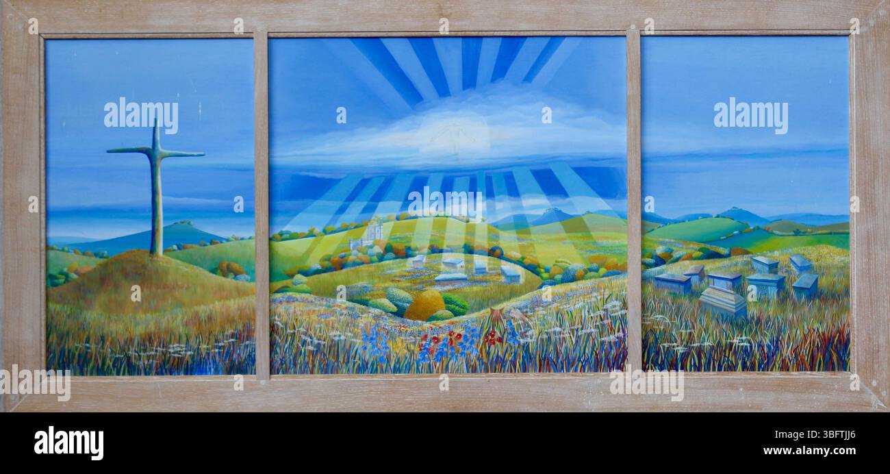 Kirche Tryptich Stockfoto