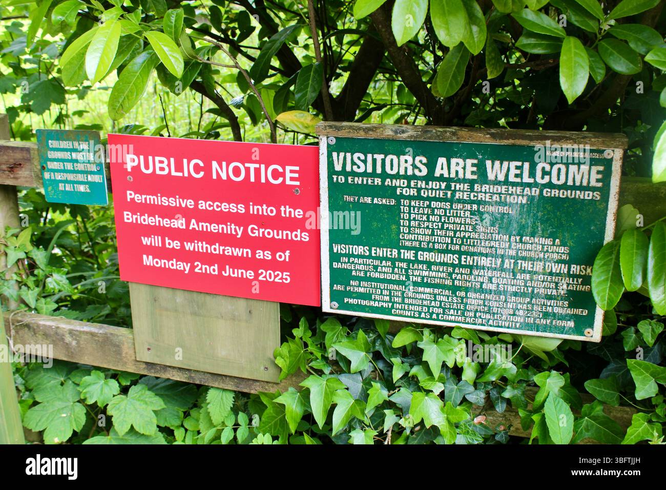Littlebredy - Anger as Dorset Estate entzieht öffentlichen Zutritt zum lokalen Wahrzeichen - 2025 Stockfoto
