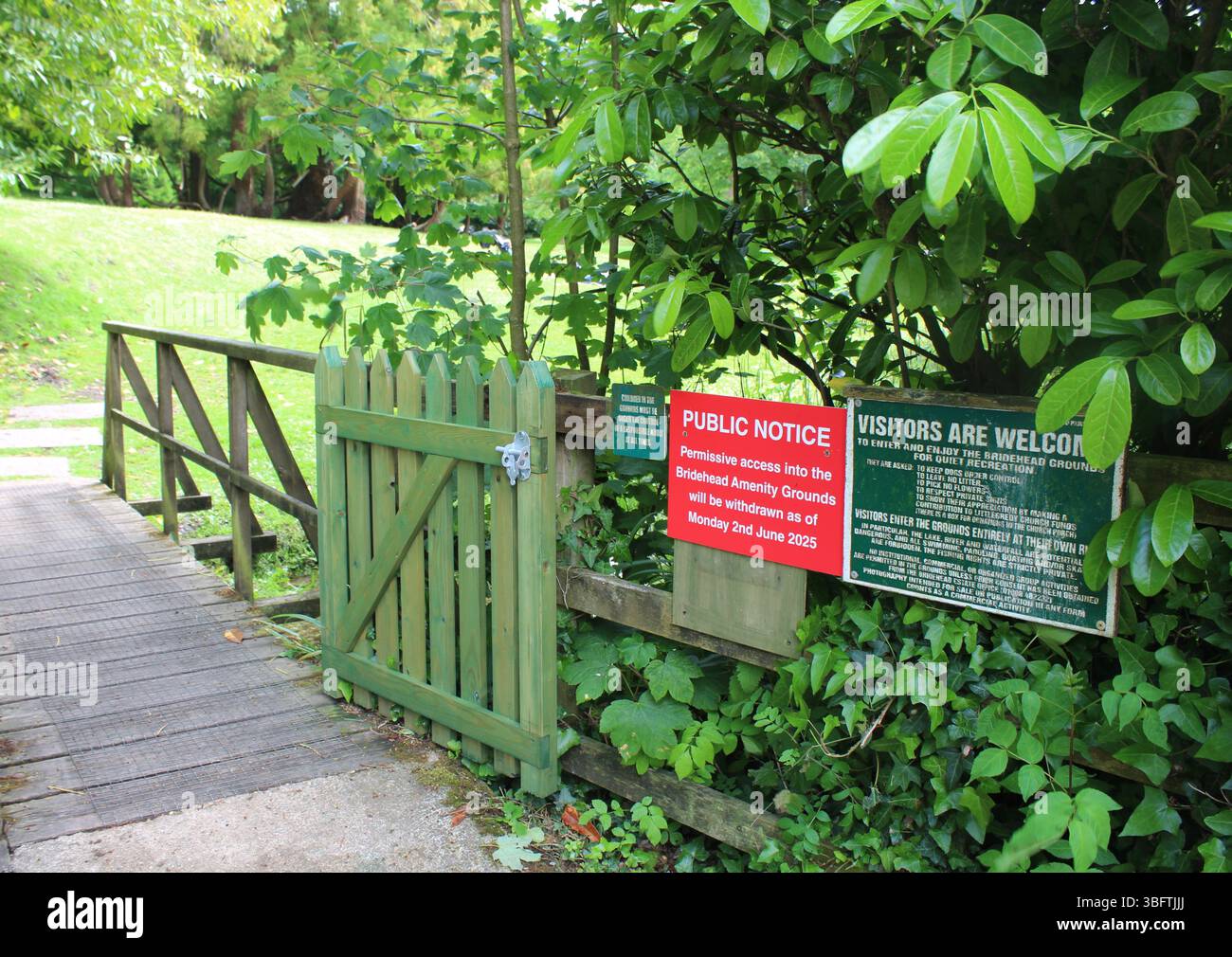 Littlebredy - Anger as Dorset Estate entzieht öffentlichen Zutritt zum lokalen Wahrzeichen - 2025 Stockfoto