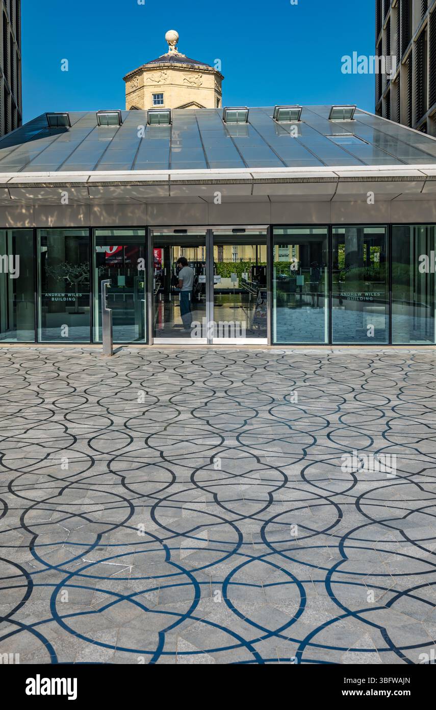 Penrose Paving am Andrew Wiles Building, Mathematical or Maths Institute, University of Oxford, England, Großbritannien Stockfoto