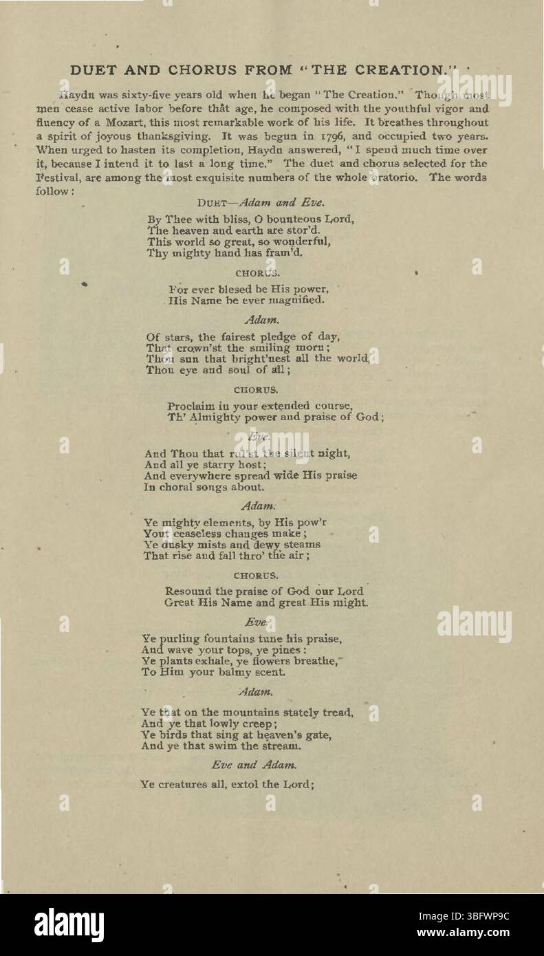 Das 7. Mai-Musikfestival, das am 13. Mai 1895 in Indianapolis stattfand, zeigte den Maennerchor und andere lokale Künstler aus der deutsch-amerikanischen Gemeinschaft. Die Veranstaltung zelebrierte Musik und kulturelles Erbe. Stockfoto