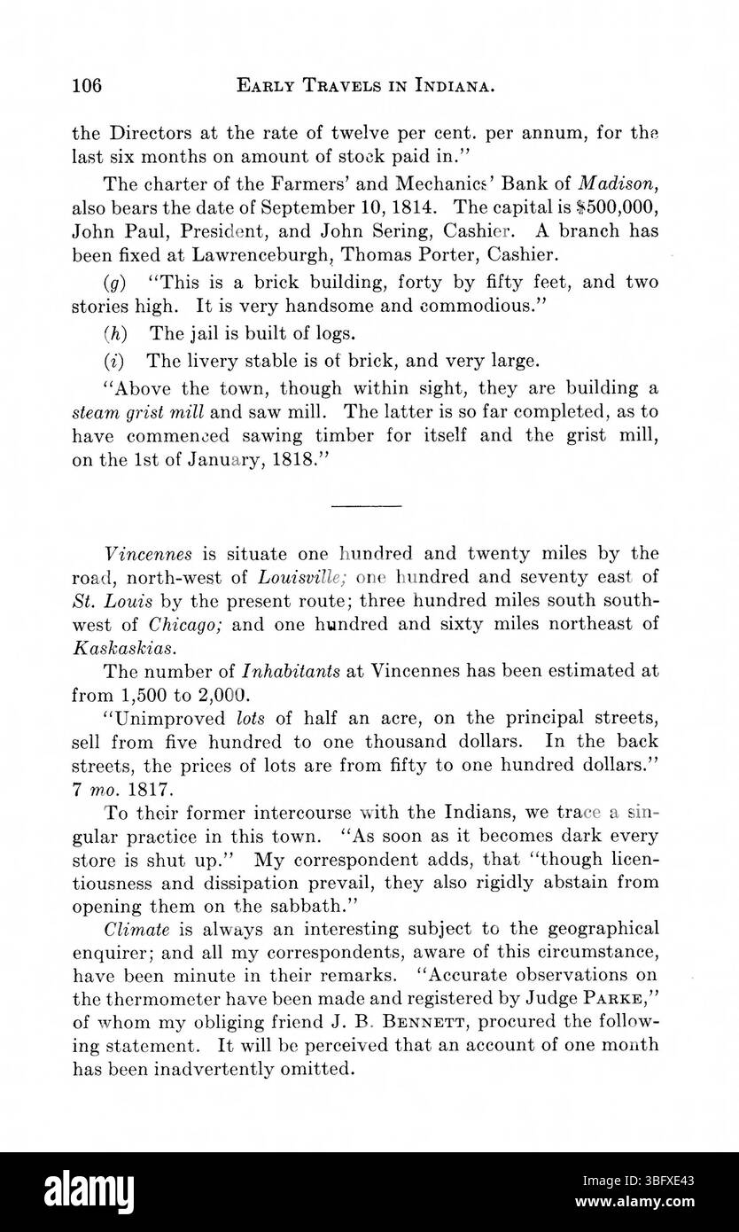Zusammenstellung von Reisebeschreibungen aus erster Hand aus der Zeit von 1778 bis 1817, die Regionen des frühen Amerikas detailliert beschreiben, wobei der Schwerpunkt auf geographischen, klimatischen und sozialen Bedingungen von bekannten Entdeckern und Schriftstellern liegt. Stockfoto