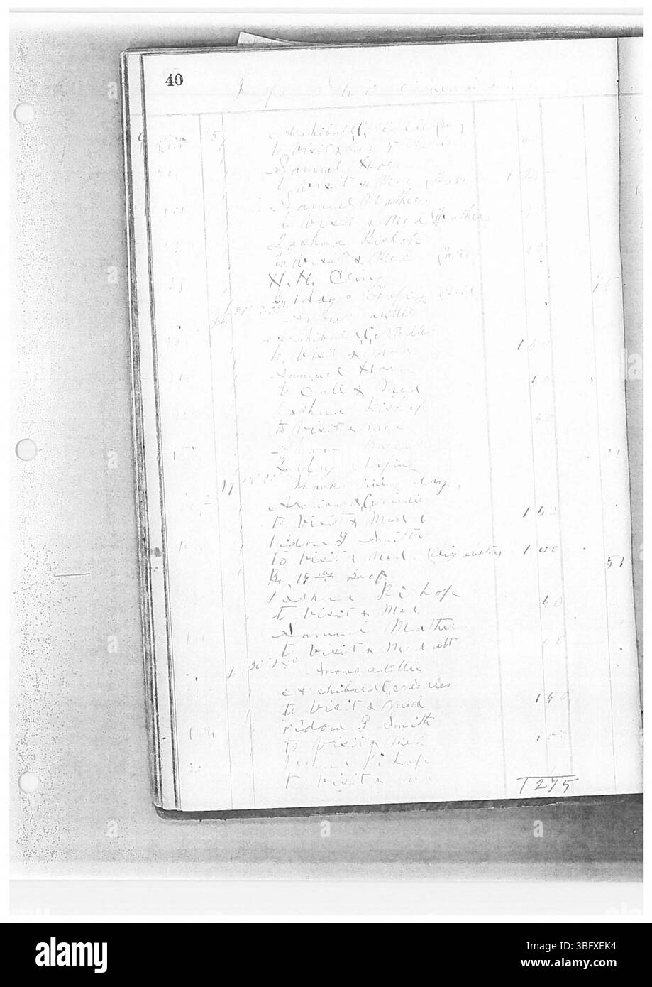 Dieser Band des Tagesbuchs von Dr. Sylvester Ranney enthält Einzelheiten seiner medizinischen Praxis von 1862 bis 1865. Ranney war ein Arzt in Zentral-Ohio und diente Patienten in mehreren Countys. Sein Journal ist Teil einer Reihe digitalisierter Bände, die für die genealogische Forschung indiziert sind. Es enthält persönliche und berufliche Informationen über Dr. Ranney, geboren in Franklin County, Ohio. Stockfoto