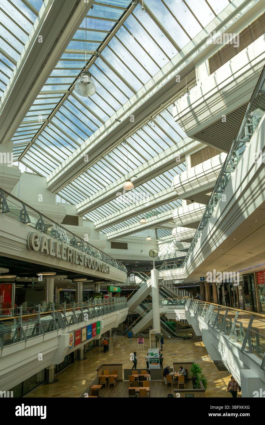 Inneres des Galleries Shopping Centre, Broadmead, Stadtzentrum von Bristol, England, Großbritannien Stockfoto