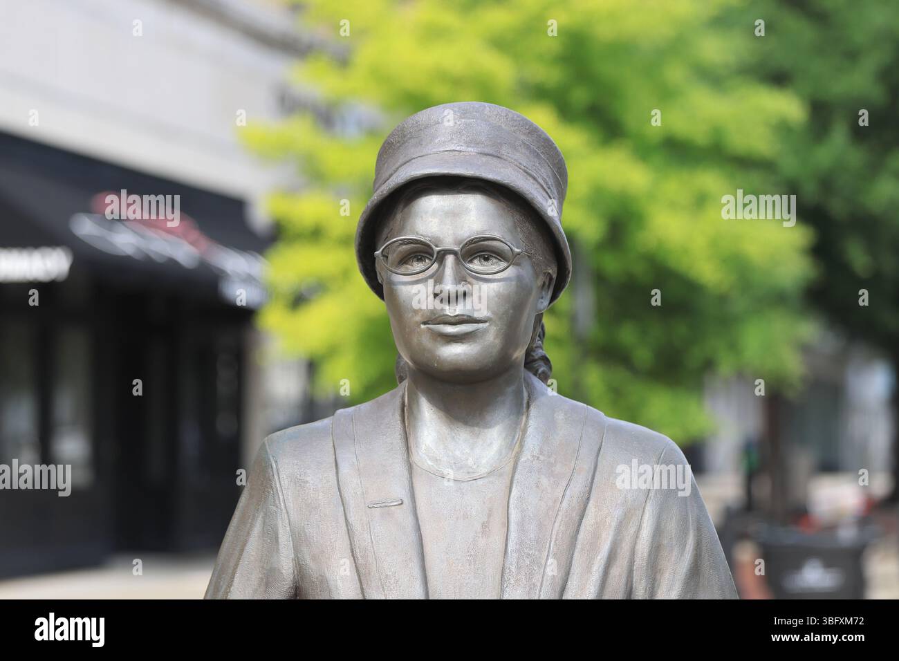 Rosa Parks wurde am 1. Dezember 1955 im Montgomery-Bus verhaftet, weil sie sich weigerte, ihren Sitz einer weißen Person zu überlassen, was zum 391-tägigen Boykott führte. Stockfoto