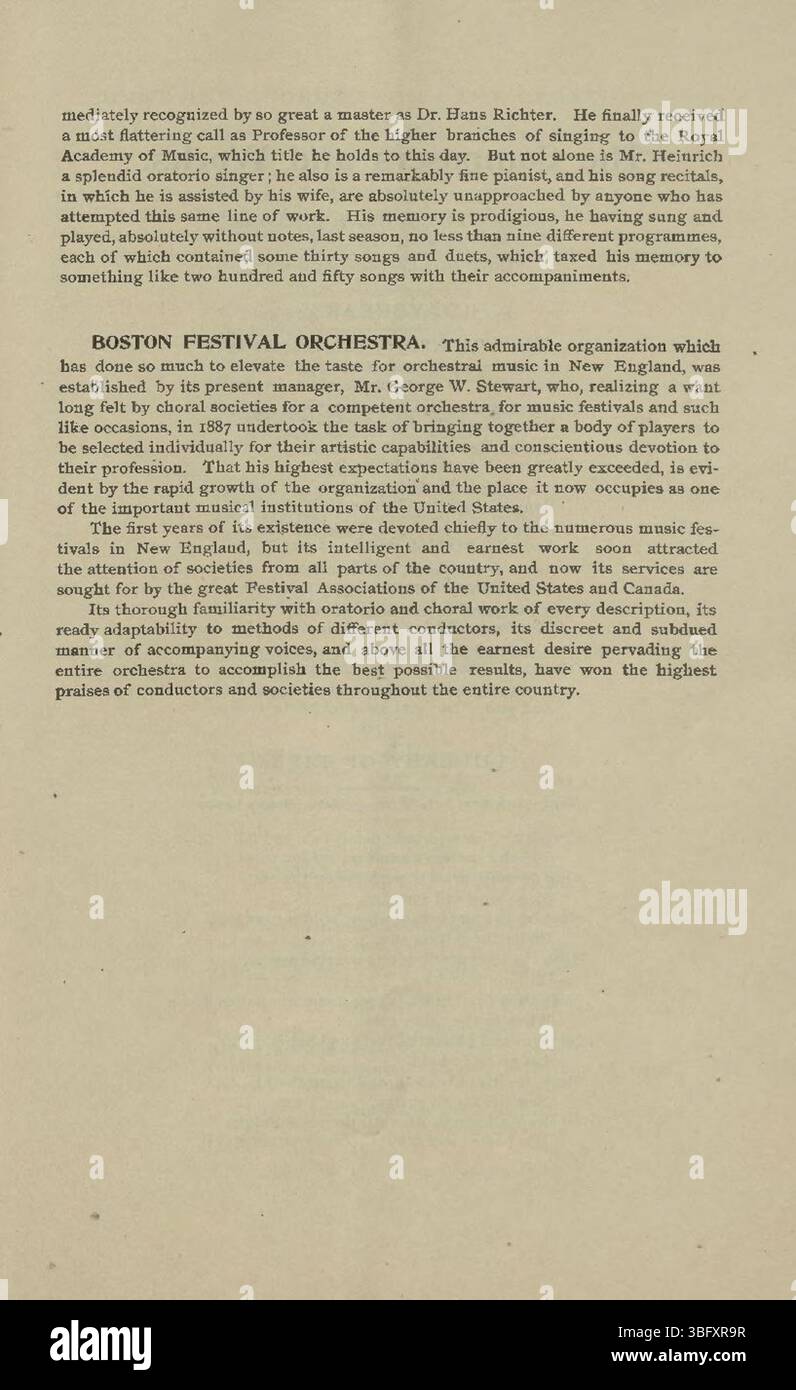 Am 13. Mai 1895 versammelten sich Mitglieder des Maennerchor und der deutsch-amerikanischen Gemeinde, um Musik, Kultur und Geschichte durch öffentliche Auftritte zu feiern. Stockfoto